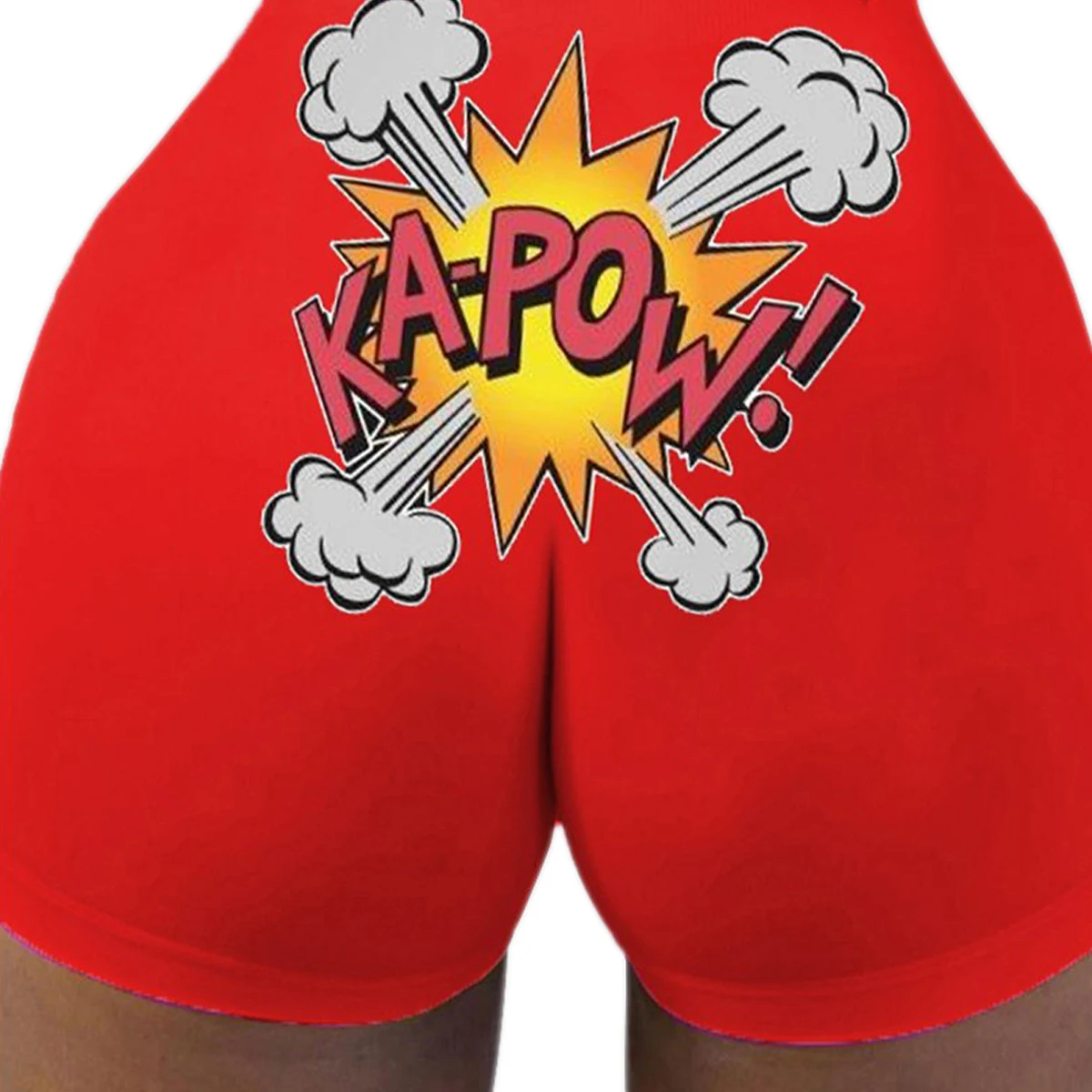 Women Printed Hip-hop Elastic Waist Booty Shorts Homewear Summer Sexy Multi-color Shorts Ladies Breathable Slim Short Trousers