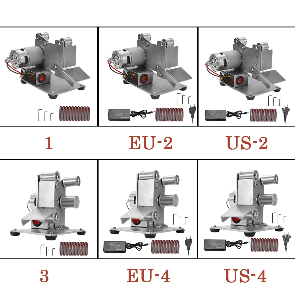 

Multifunctional Grinder Mini Electric Belt Sander DIY Polishing Grinding Machine Cutter Edges Sharpener Optional Type