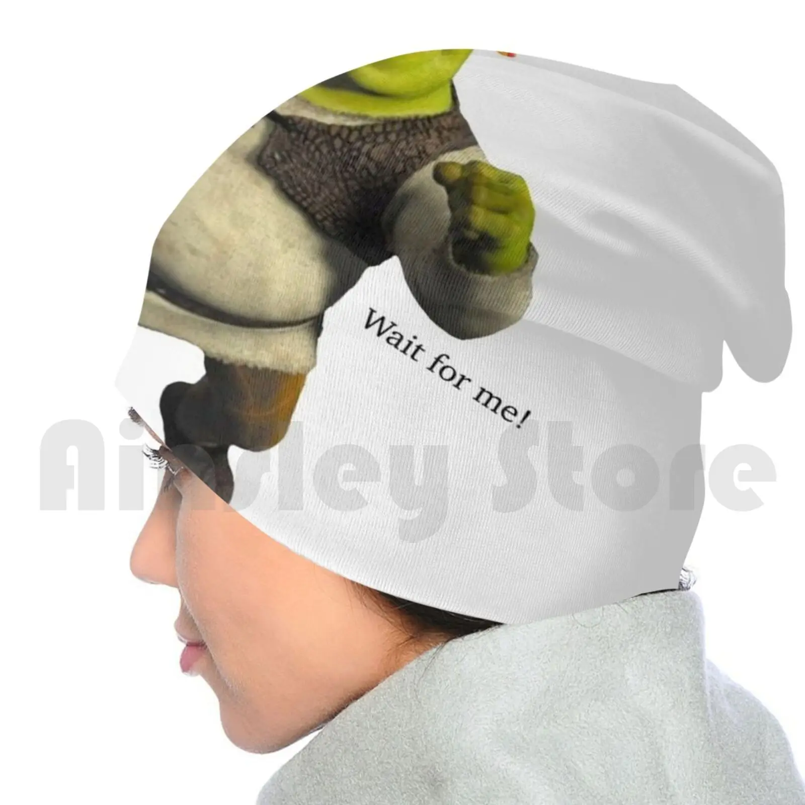 Shrek Meme Beanie Hedging Cap Diy Print Cushion Shrek Shrek Meme Shrek Meme  Face - Skullies & Beanies - AliExpress