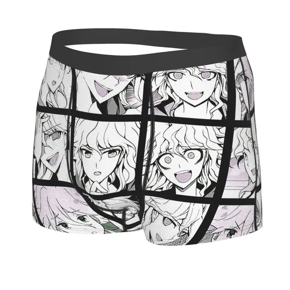 sexy men's panties Danganronpa Makoto Monokuma Komaru Kaede Game Nagito Manga Collection Underpants Homme Panties Male Underwear Print comfortable underwear for men