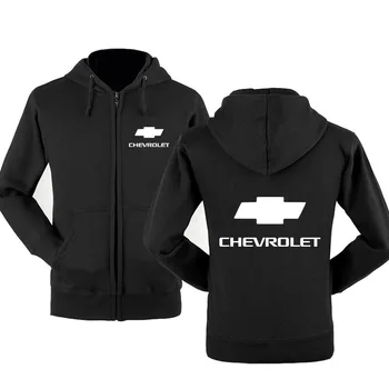 

Men Jacket Chevrolet Car Logo Sweatshirt Spring Autumn Fleece Cotton Zipper Hoodies HipHop Harajuku Fashion Male Clothing