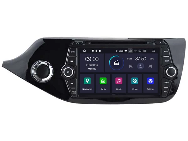 Cheap RUISO 4g+64g 8-Core Car DVD Player Android 9.0 for KIA CEED 2012 car multimedia auto stereo 1080P gps wifi dvr dab obd ips 18
