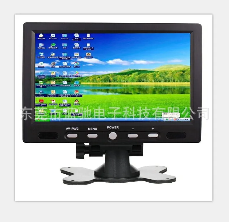 Стиль 7-дюймовый HDMI Дисплей VGA Дисплей av hdmi vga бортовой монитор