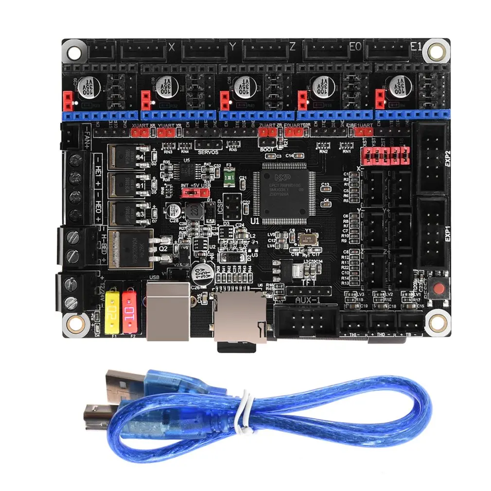 Skr V1.3 плата управления 32 бит Arm Cpu материнская smootieboard для - Цена: 