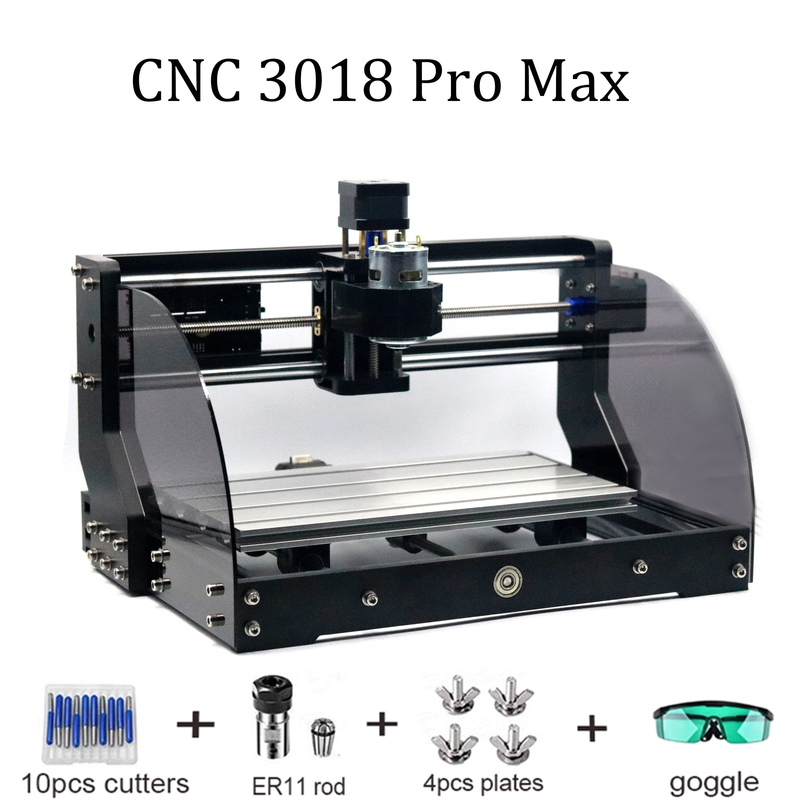 DIY CNC 3018 Pro MAX GRBL, 3 оси PCB фрезерный станок, CNC маршрутизатор лазерная гравировка, CNC3018 Max с новым автономным