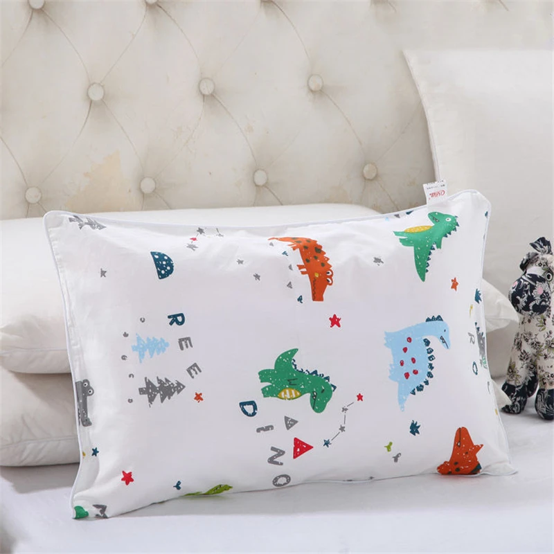 High Quality Cartoon Pillowcase Cotton Children Bed Pillow Cover 38*58cm Latex Memory Pillowcase Baby Comfortable Pillow Cover