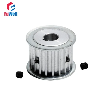 

Timing Belt Pulley HTD 5M-18T With Keyway 21mm Belt Width Gear Pulley 8/10/12/12.7/14mm Bore 5M 18Teeth Synchronous Pulley