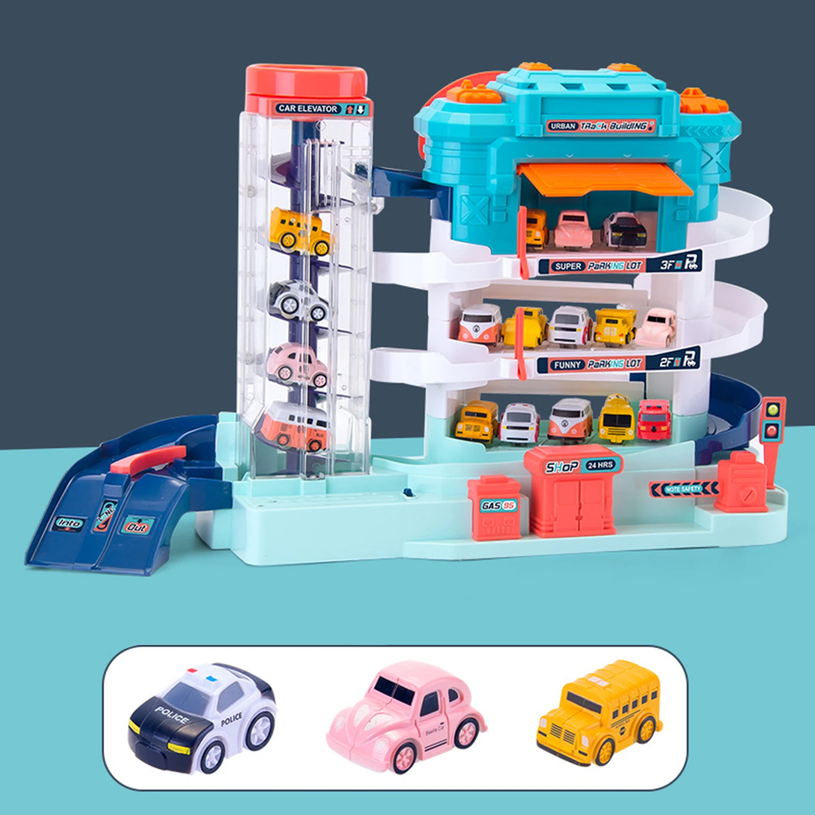 Drei-dimensional Multilayer Automobil Gebäude Parkplatz Garage Auto Kind  Spielzeug - AliExpress