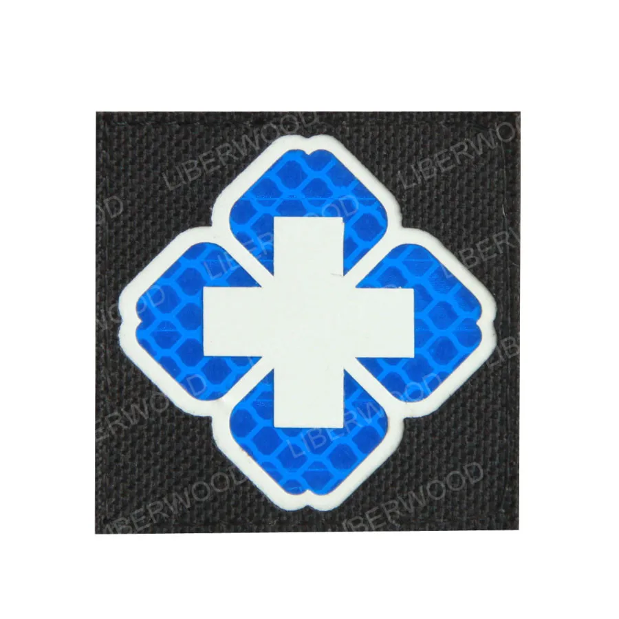 5 Светоотражающий медицинский EMT Star of Life многоцветный спасательный IR Chapter армейский значок крест тактический боевой аппликация эмблем обруч и петля - Цвет: 5