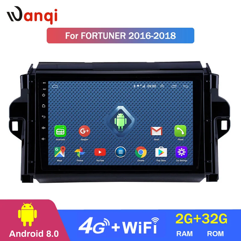 4G Lte все Netcom Android 8 0 HD сенсорный экран 9 дюймов gps навигация стерео для 2016-2018 Toyota Fortuner