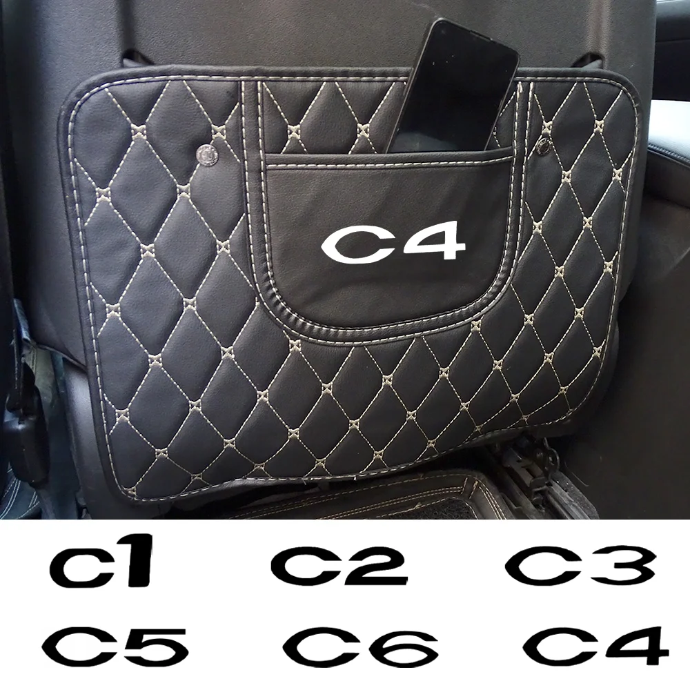 Seggiolino Auto Anti Kick Pad Custodia In Pelle Per Citroen Cactus C8 C6 C5 C4L C4 C3 C2 C1 Berlingo Ami Nemo Accessori Auto