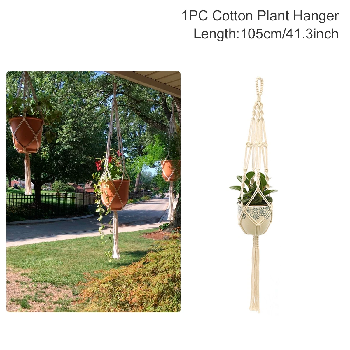 Hot Sales 100%Handmade Macrame Wall Hanging Macrame Plant Hanger Flower/Pot Hanger For Wall Decor Hanging Planter Hanging Basket