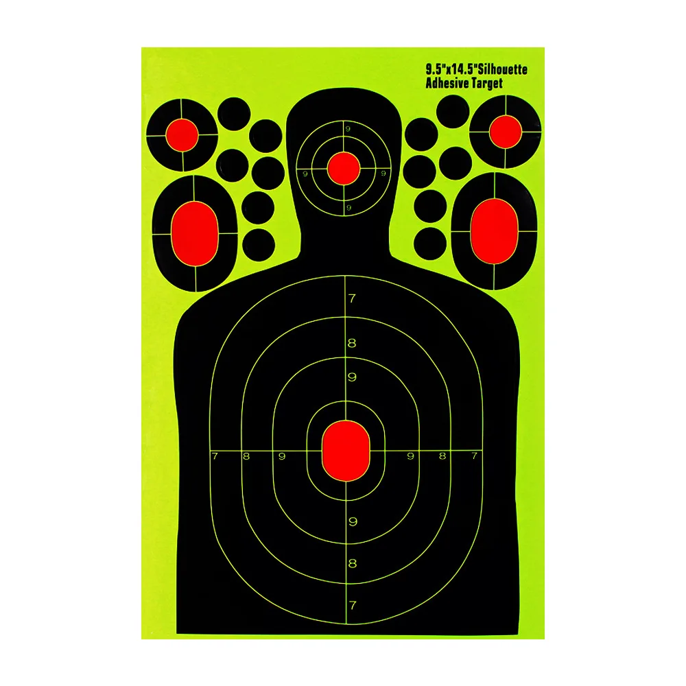 

9.5 Inch Shooting Targets Stickers Adhesive Reactivity Gun Rifle Pistol Binders Training Hunting Accessories Shoot Target Paper