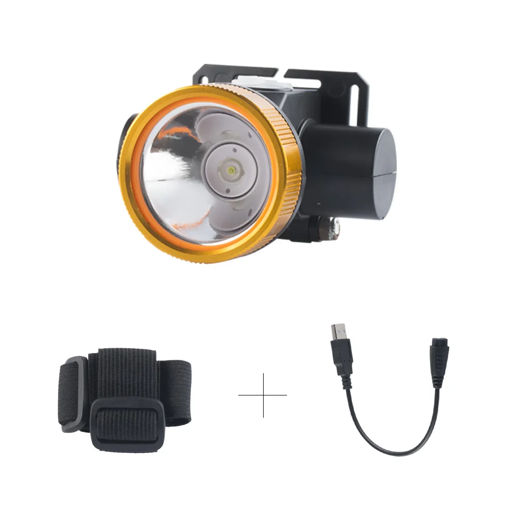 

Strong light long-range LED headlights night work riding fishing portable headlights outdoor home rechargeable headlamp