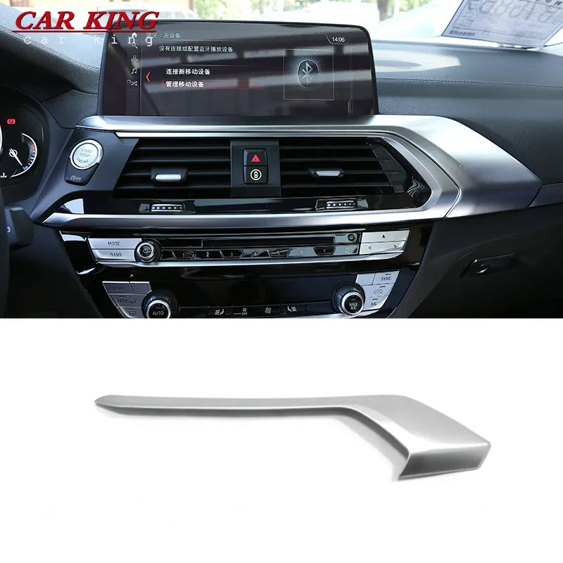 

For BMW X3 G01 X4 G02 2018 2019 Car Console Decoration Strip Cover Trim ABS Matte car styling accessories 1pcs