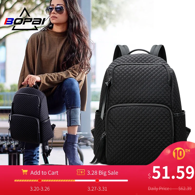 ^Cheap BOPAI, женский рюкзак, новинка 2019, модный, дикий, легкий, для путешествий, большой емкости, рюкзак, женские сумки ^Cheap BOPAI, женский рюкзак, новинка 2019, модный, дикий, легкий, для путешествий, большой емкости, рюкзак, женские сумки