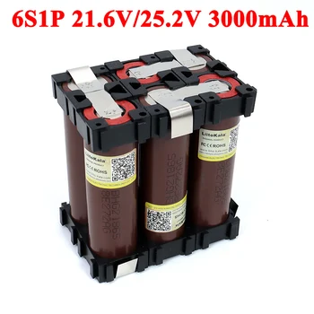 

Liitokala 18650 HG2 6S 3000mAh High power 20A 21V/25.2V for Screwdriver Electric hand drill batteries weld battery pack