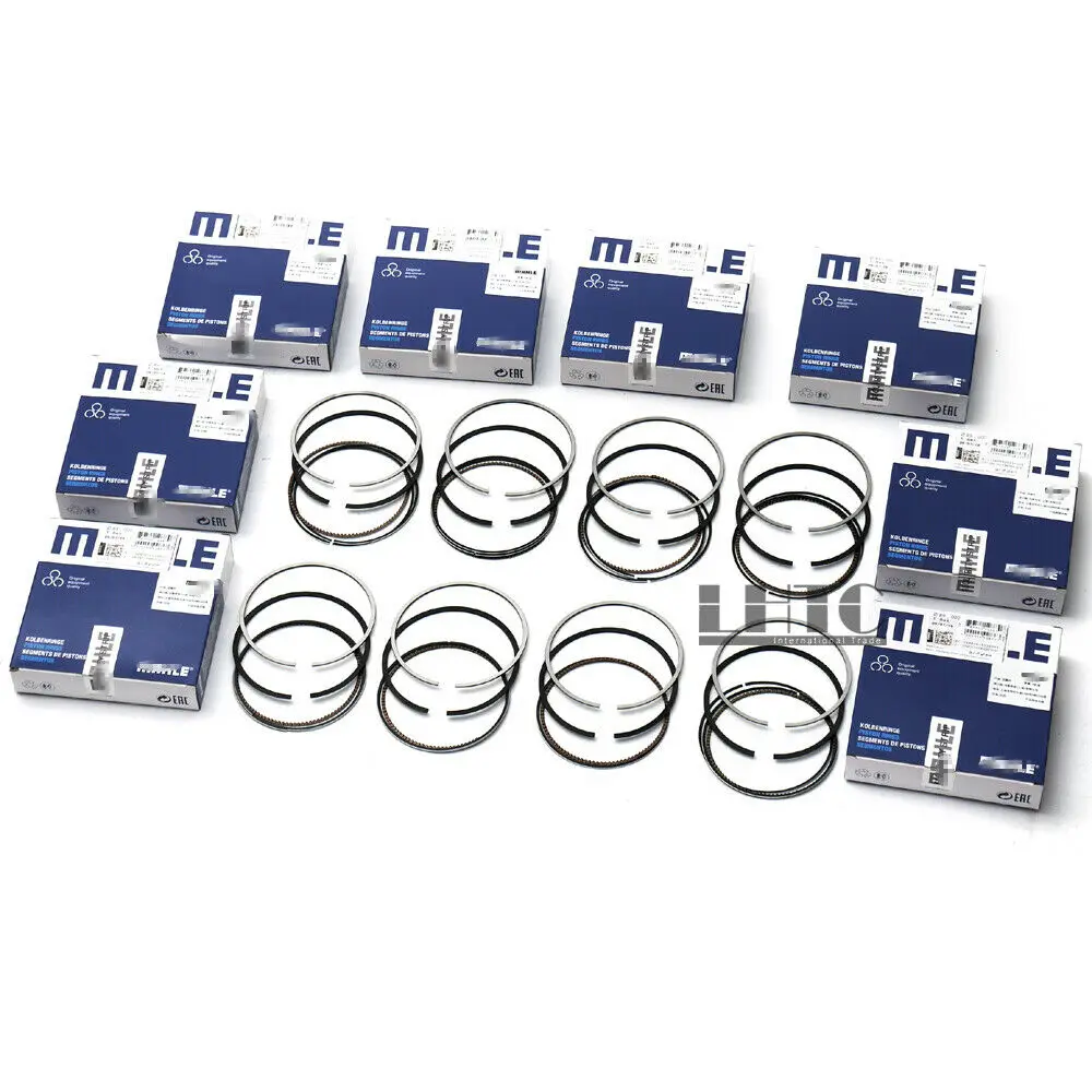 8 pcs 11257649927 Piston Rings Set For BMW M5 M6 X5 X6 F07 F10 F12