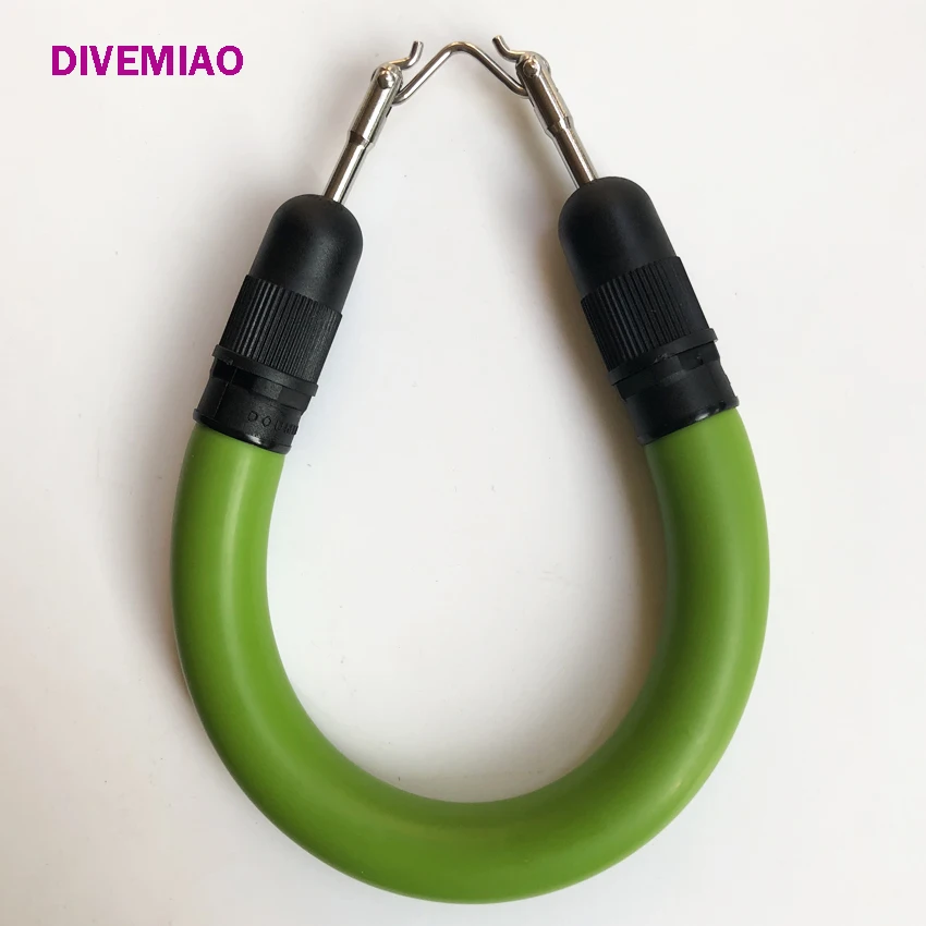 GREEN / Spearfishing speargun sling 16mm 5/8 Euro Standard power bands / LOOP power bands with V hook