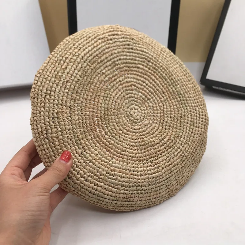 Элегантная соломенная шляпа lafite, модная женская шляпа, берет, тонкий, для пляжа, для прогулок, стильный оттенок весной и летом