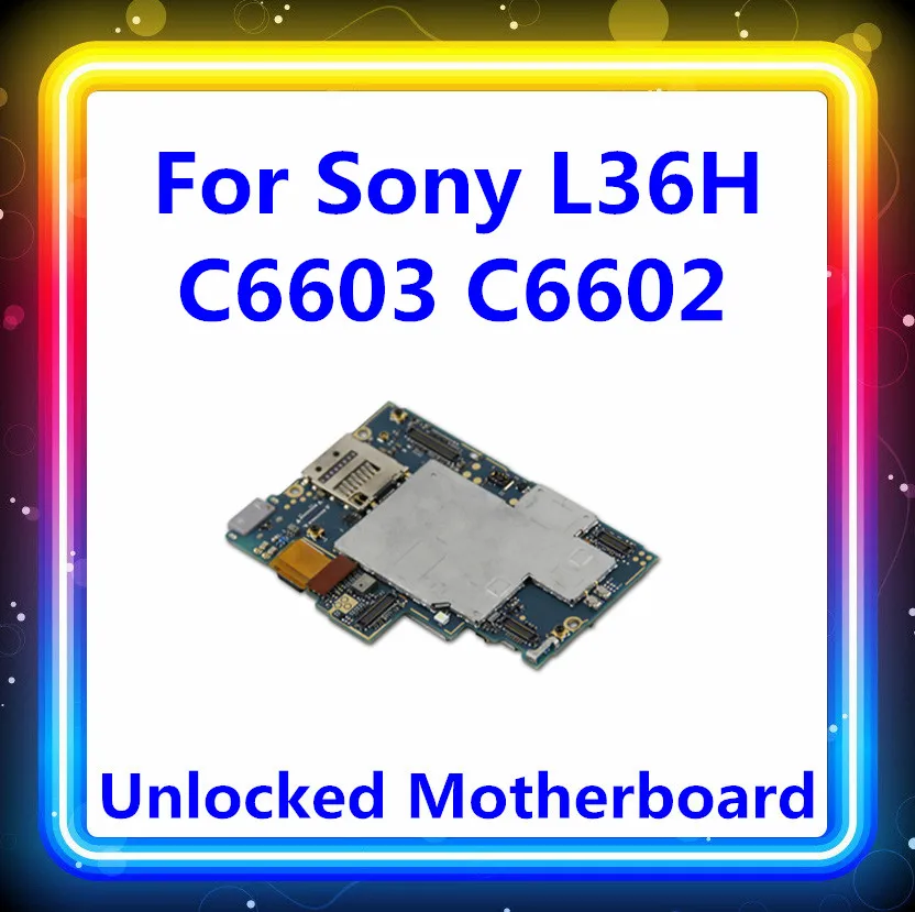 Разблокированная MB для sony Xperia Z L36h C6602/C6603 материнская плата с чипами материнская плата с Android системная карта протестирована заменяемая панель