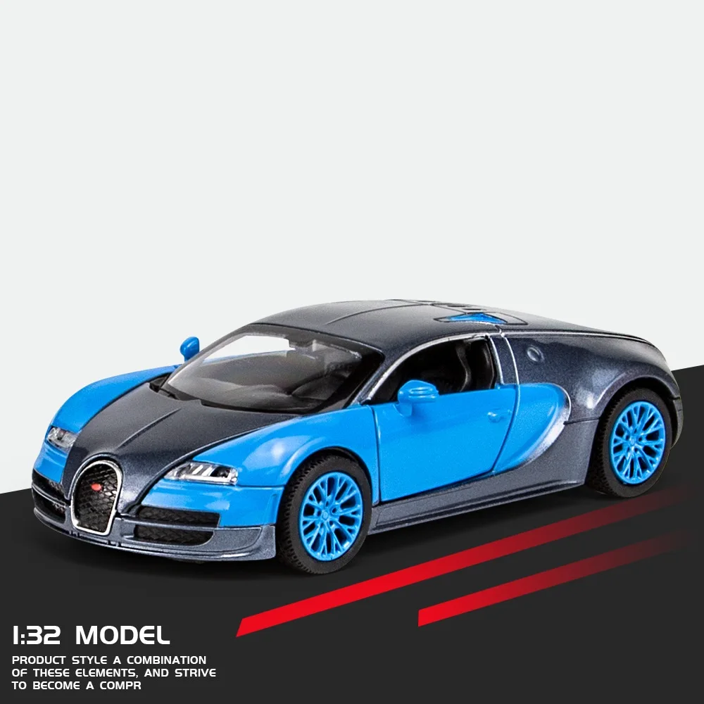 Модель из сплава 1:32 Bugatti Veyron на Прицепной машине велосипеде | Игрушки и хобби