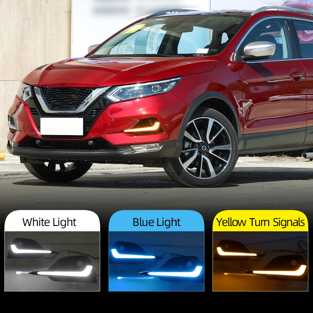 Автомобильная проблесковая 2 шт. Светодиодный дневной светильник для Nissan Qashqai 2019