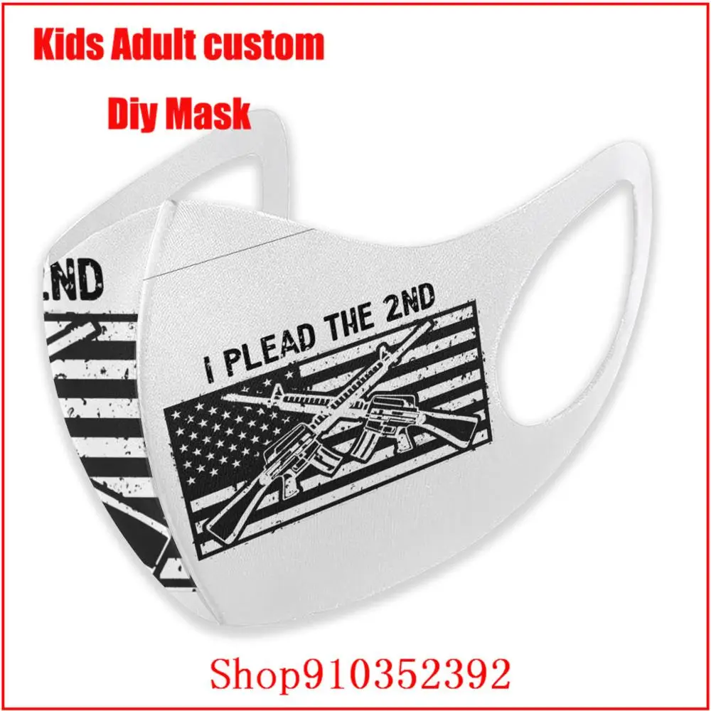 I Plead The 2nd Amendment Not for anti-virus Cotton Face Mouth Mask telas de algodon por metro masque adulte lavable | Аксессуары для