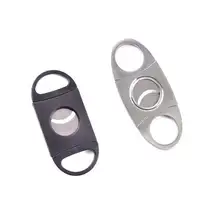 Роскошный Металлический пластик Новинка Нержавеющая Сталь премиум класса лезвие нож подставка для сигар нож резак держатель