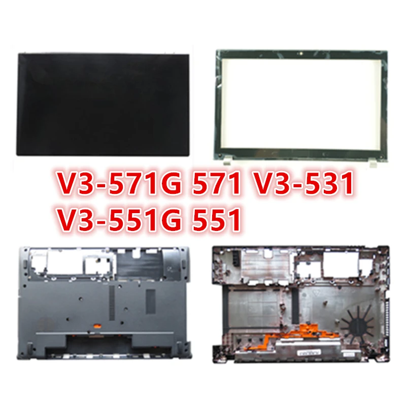 Новый ЖК-чехол для ноутбука Acer V3-571G 571 V3-531 551 верхняя крышка/Передняя панель