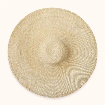 

01909-shi summer photographed together 70cm wind brim show catwalk long ribbon leisure beach lady cap women holiday sun hat