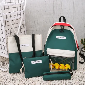 

Multi Functional Canvas Backpack Set Original Diagonal Fashion Bag Women's Leisure Backpack