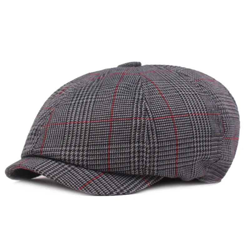 Мужская винтажная шляпа для взрослых, простая хлопковая кепка Newsboy s, Литературная Молодежная Кепка Bailey, Повседневная модная Ретро мужская Кепка Snapback - Цвет: 1