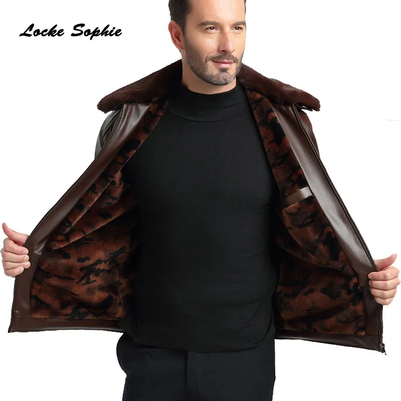 

Mens Plus size locomotive jacket blazers 2019 Autumn Faux PU leather Splicing Cashmere Keep warm Jacket Men Skinny jackets Coats