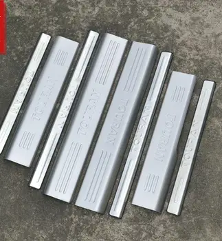 

For 2004-2013 Volkswagen Touran High quality stainless steel inside external Scuff Plate/Door Sill Protector Sticker (8pc)