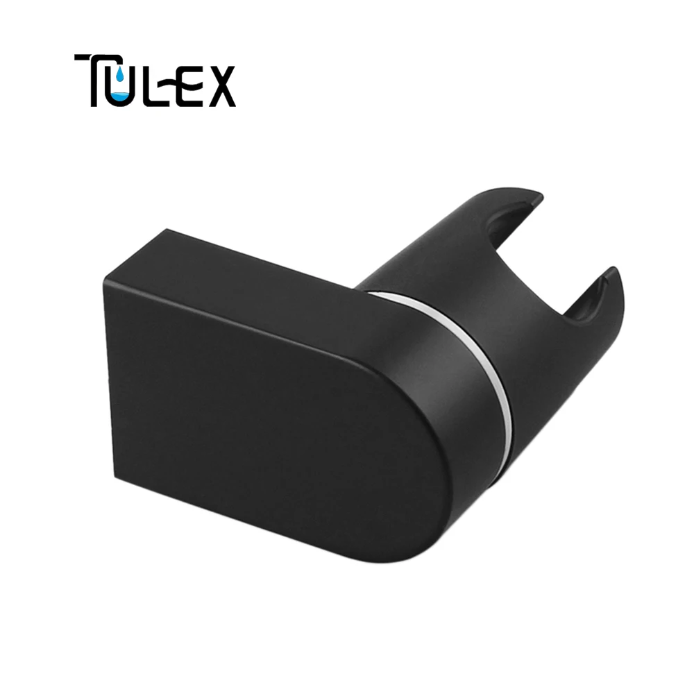 TULEX держатель для душевой головки кронштейн Подставка 2 положения для ванной комнаты стандартный размер аксессуары для ванной комнаты матовый черный АБС пластик
