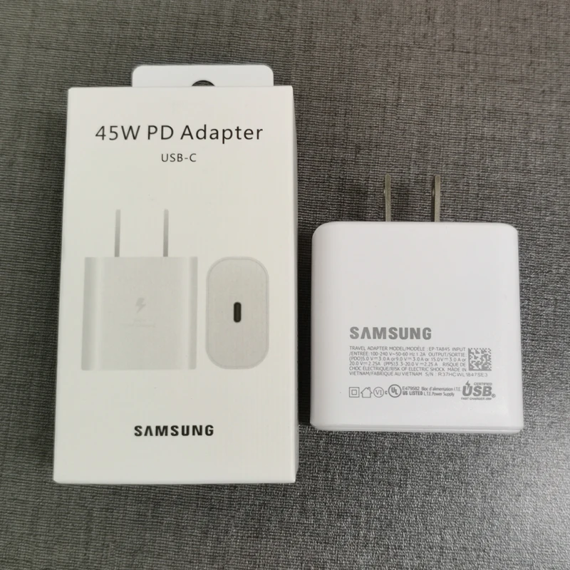 converter phone charger Samsung 45w US Fast Charger PD Super Fast Charging Power Adapter 5A Type c cable For Galaxy S22 S21 S20 Note 20 Ultra 10 Plus FE usb to iphone converter Adapters & Converters