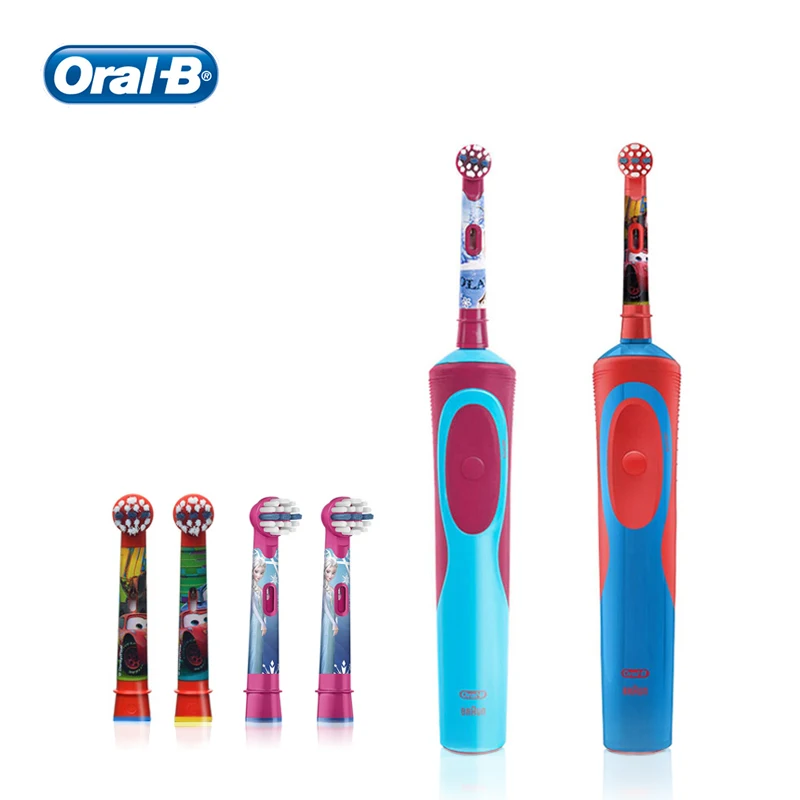 Oral B Kids Electric Toothbrush Replacement Brush Heads Reminder Soft Gum Care Inductive Charging Toothbrushes for Children