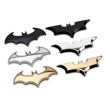 

3D Metal Bats Car Stickers Metal Car Logo Badge Badge Last Batman Logo Stickers Decals Motorcycle Styling Decals Car Styling