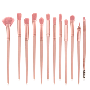 

12PCS Makeup Brushes Set Powder Foundation Eyeshadow Make Up Brush Kits Natural Synthetic Hair Makeup Tools Maquiagem