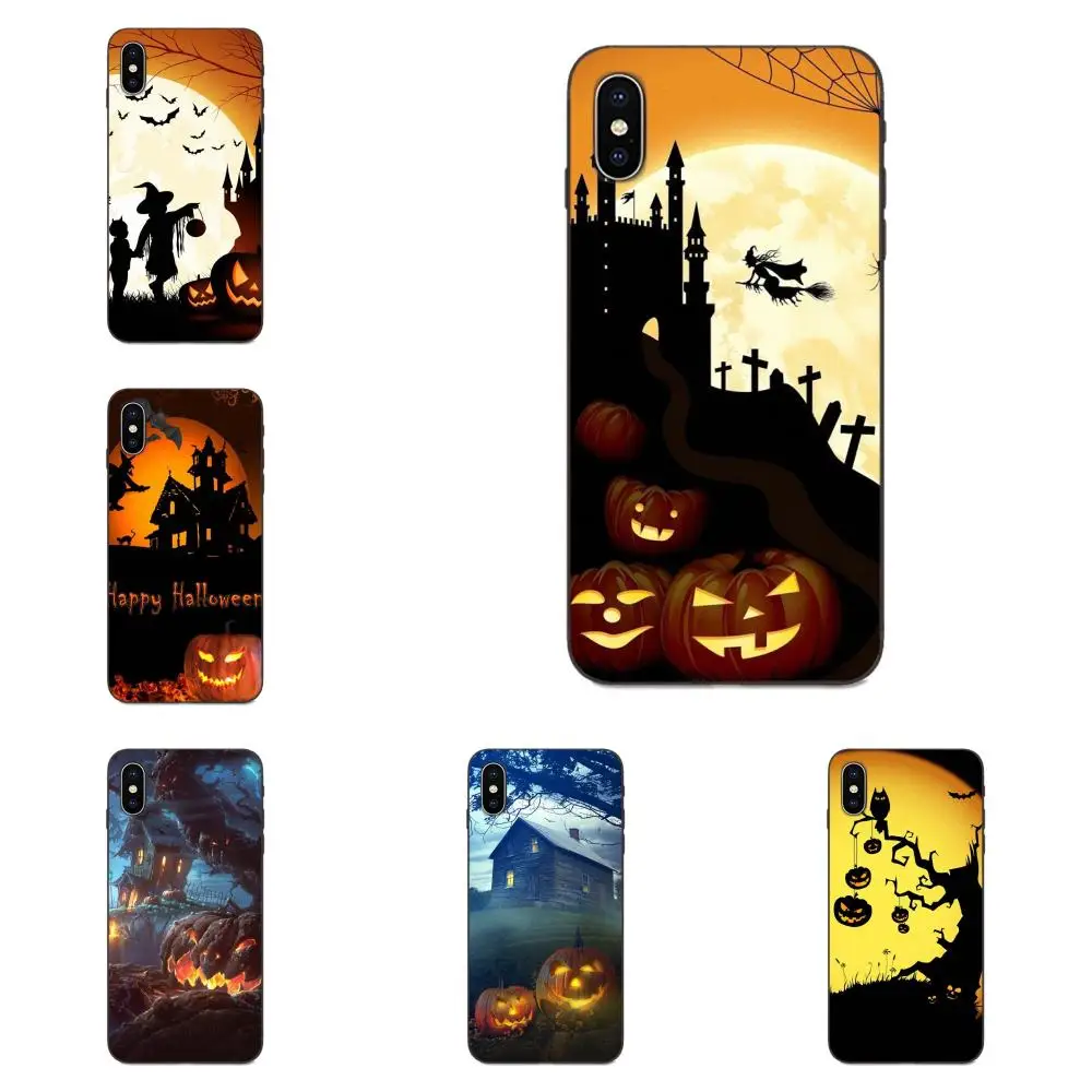 

Phone Cases Pumpkin Halloween Bat Witch Boo For Samsung Galaxy I9082 Note 4 8 9 S3 S4 S5 S6 S7 S8 S9 S10 Edge Plus Lite G313