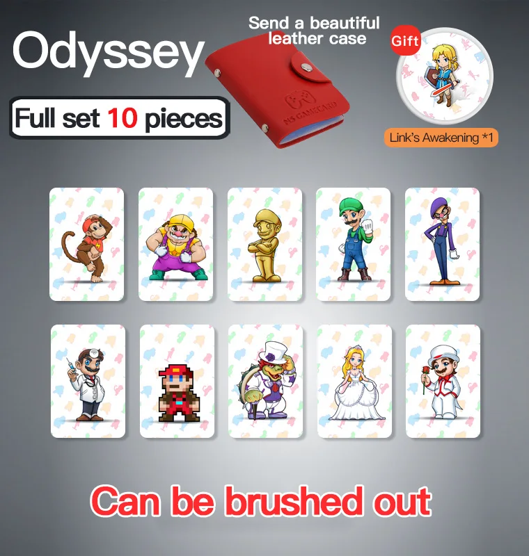 124 шт nfc-карта Amiibo игра дыхание диких Ns Переключатель 20 сердце волк Одиссея splatoon - Цвет: Белый