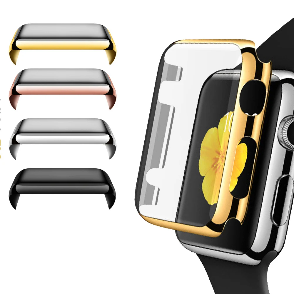 

Gosear Full Screen Protector Film Case Cover Shell Bumper Protective for Apple Watch iWatch Series 1 2 3 38mm 42mm Accessories