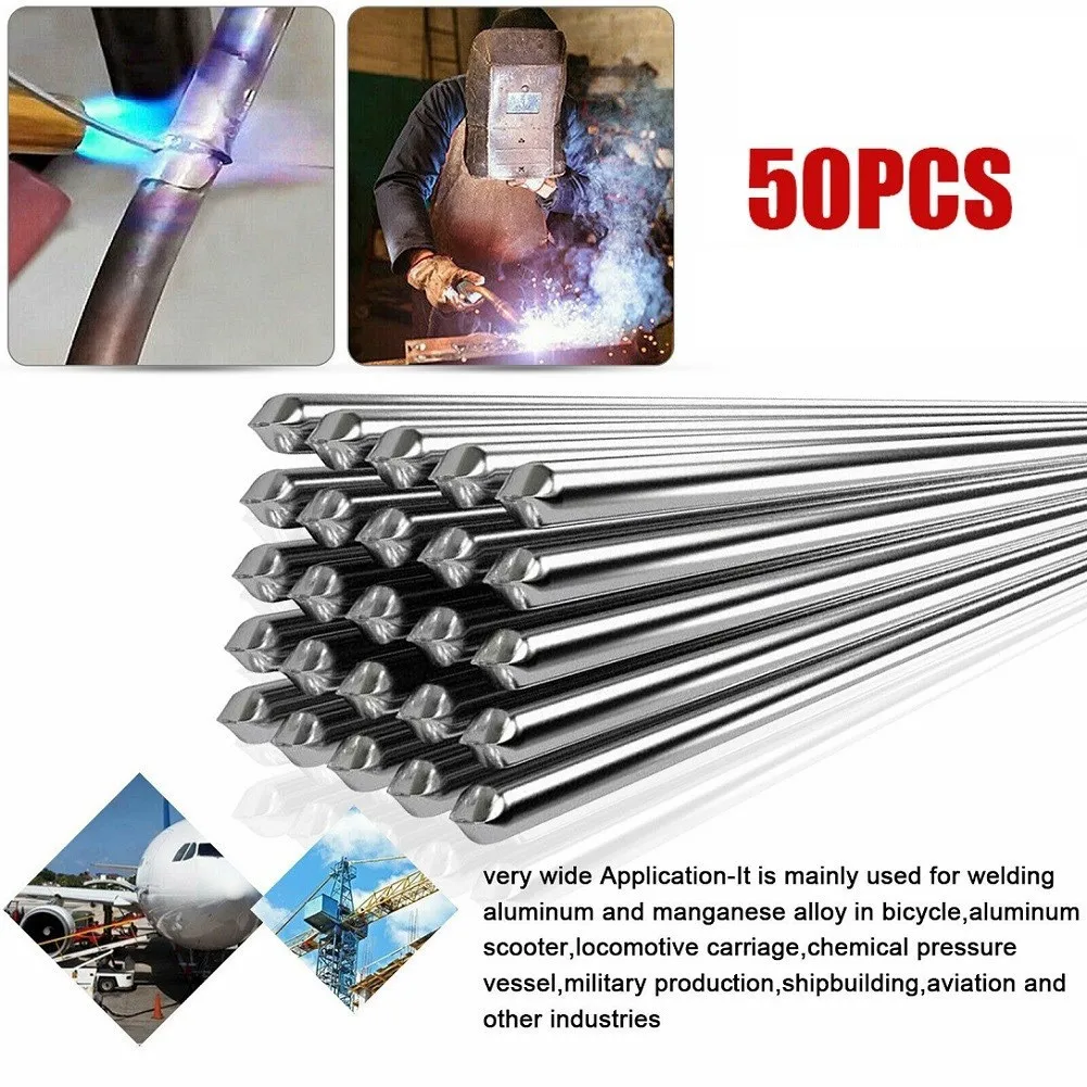 Aluminium Brazing Rod Solder Aluminium Soldering Sticks Brazing Rods Welding 50pcs