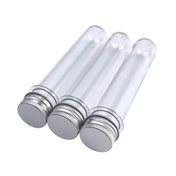 

Lab USB Cable Test Tube Lid Bottle Plastic Clear Nuts Candy Multi-Purpose 45ml 10pcs