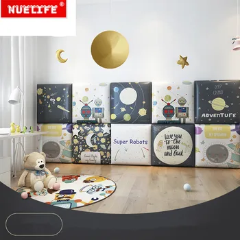 

kids room three-dimensional anti-collision wall sticker cartoon tatami bedside self-adhesive background soft bag wall sticker
