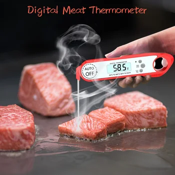 

Magnetic Deep Frying Cooking Instant Read With Bottle Opener Food Grilling Digital Meat Thermometer Home Kitchen Outdoor BBQ