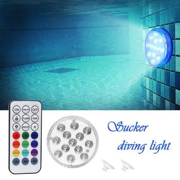 

Remote Control Submersible Light 16 Colors Swimming Pool 13 LEDs Underwater Lamp Easy Carrying Swimming Durable Parts