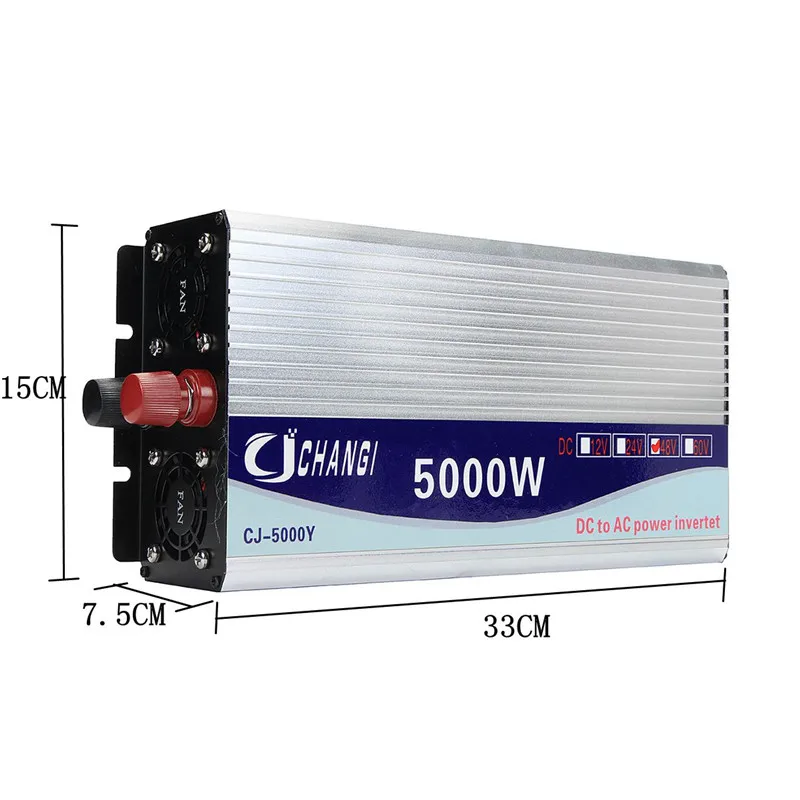 Inversor do Carro Pico de Onda Conversor + Display 5000w 10000w Senoidal Modificada Tensão Transformador Inversor Lcd 12v - 24v 48v 220v 5000w 10000w pico de onda senoidal modificada