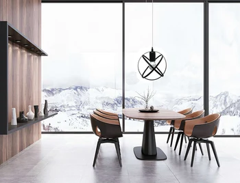 

Nordic Pendant Lights Black Iron Retro Loft Pendant Lamp American Industrial Metal Hanging Lamps for Coffee Shop Dining Room